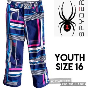 Spyder Youth Jacket - Blue and Pink